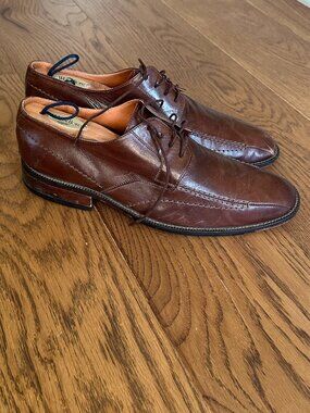 Mr. Cat Brazillian Leather Dress Shoes, Men’s 10, Light Brown
